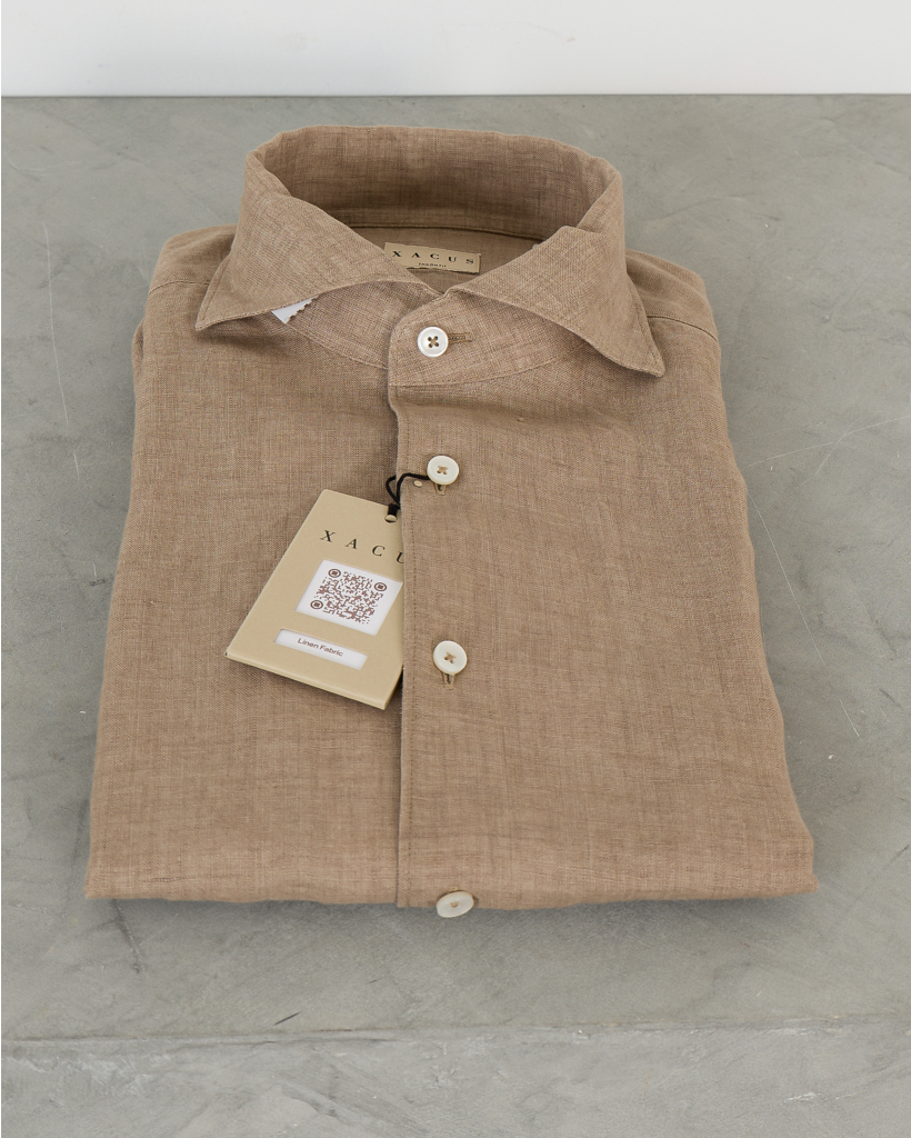 casual shirt LM 016 hazelnut