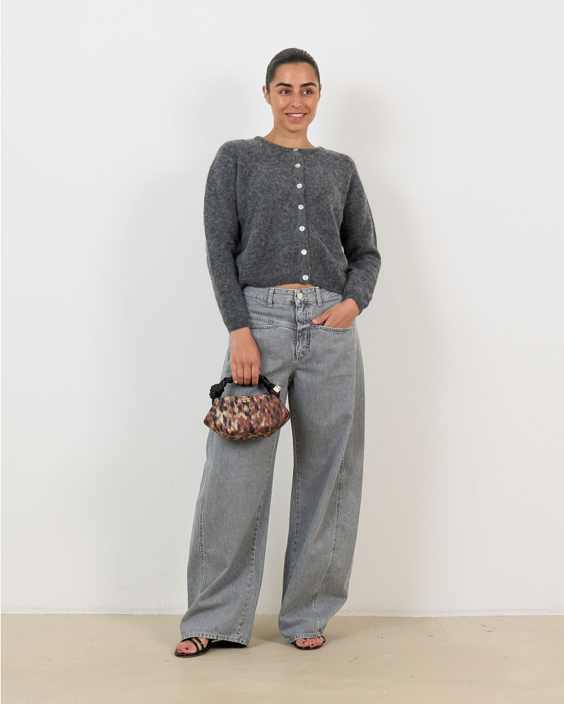 Vitow Alpaca-Blend Cardigan Steel Speckled