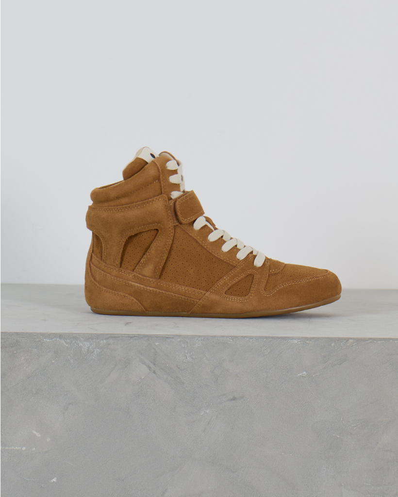 Senny High-Top Sneaker in Cognac