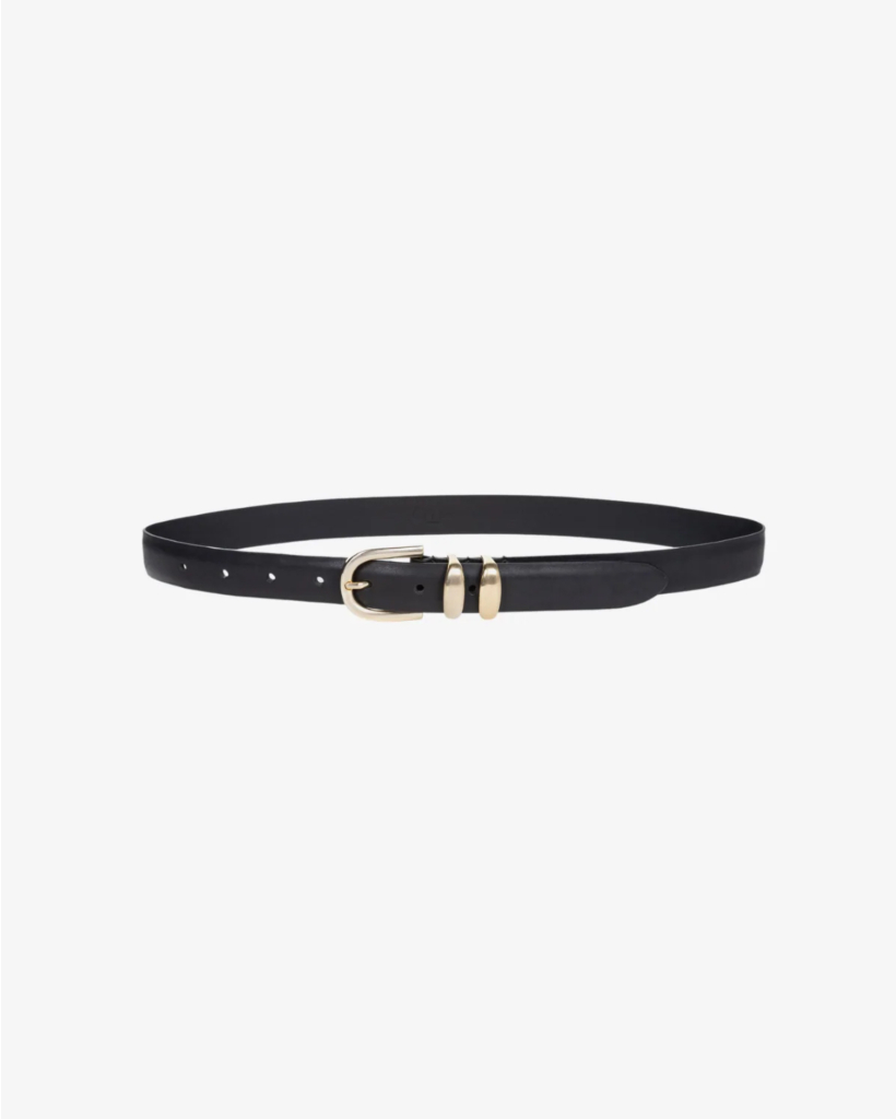 Leon Leather Belt Black