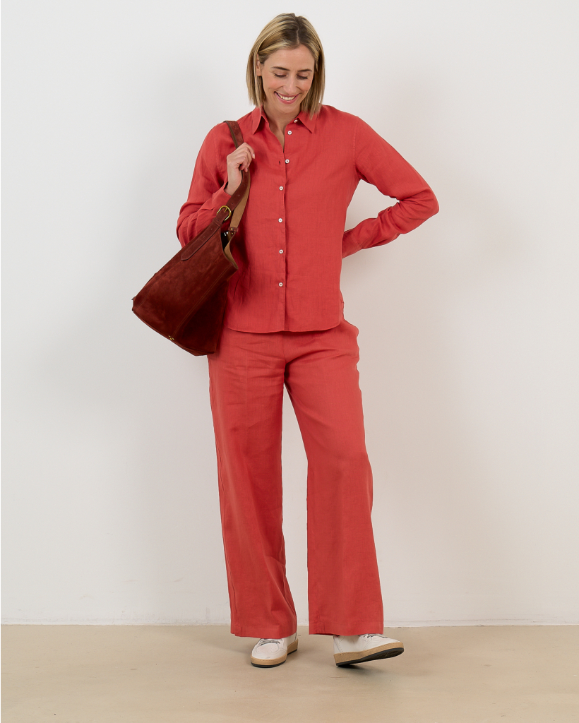 Regular Fit Coral Trousers