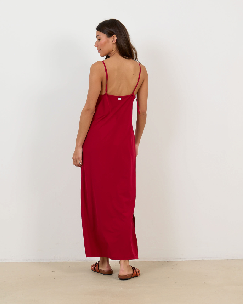 Travel Fabric Midi Dress Rumba