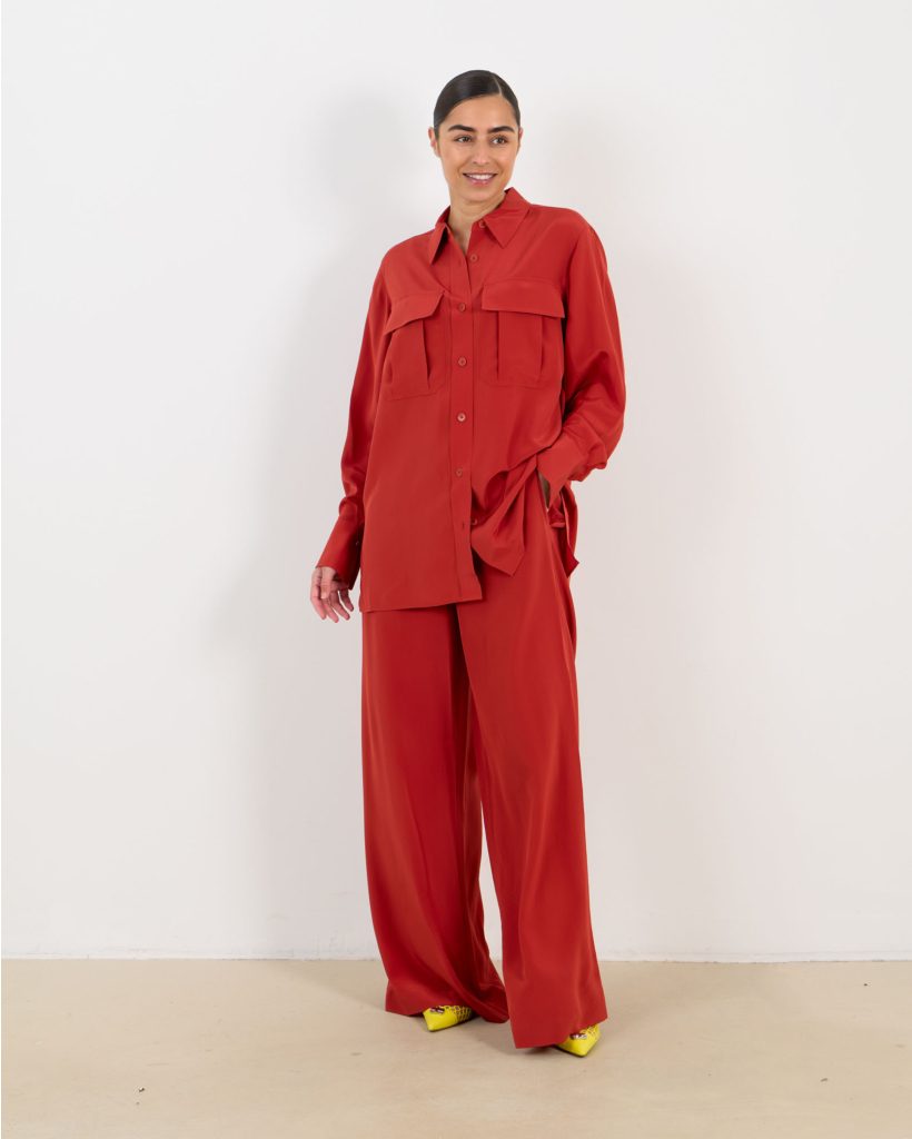 Yas silk crepe blouse Spice