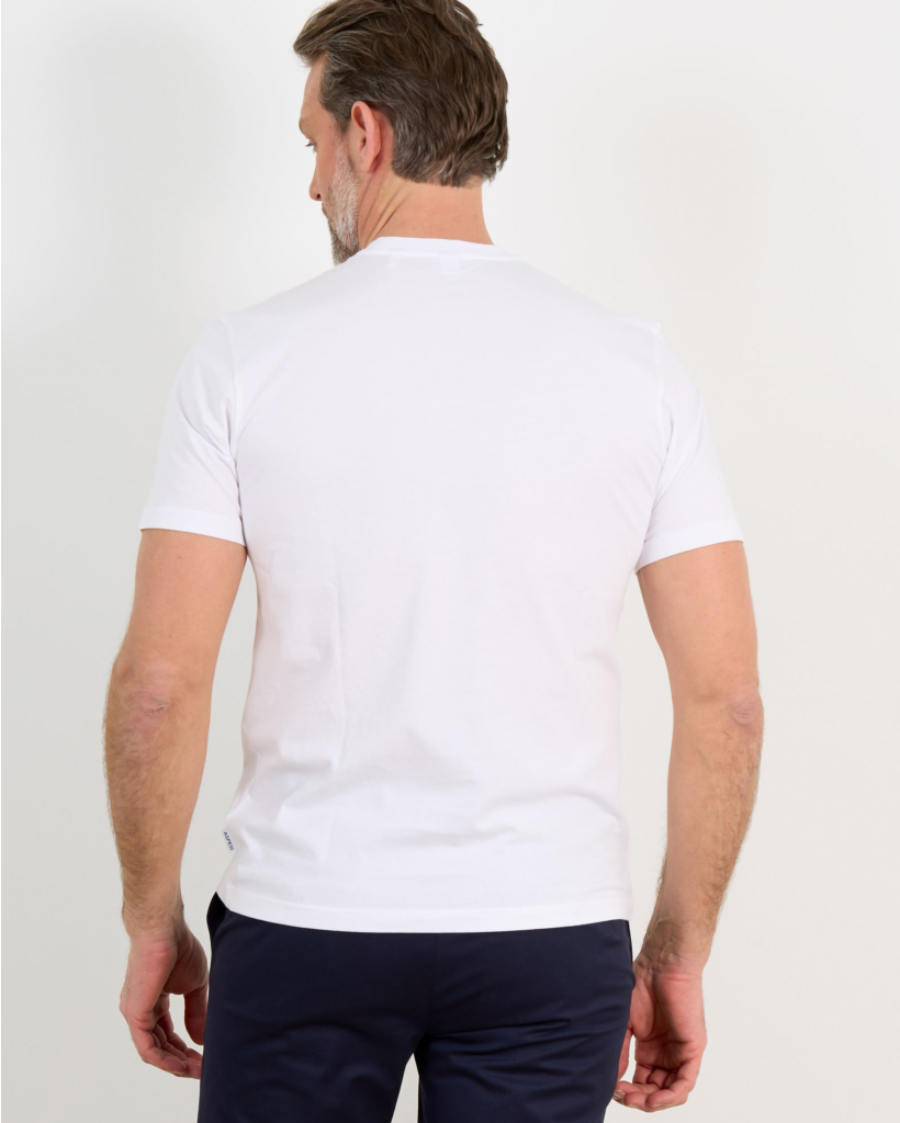Navy Cotton Jersey Pocket T-shirt