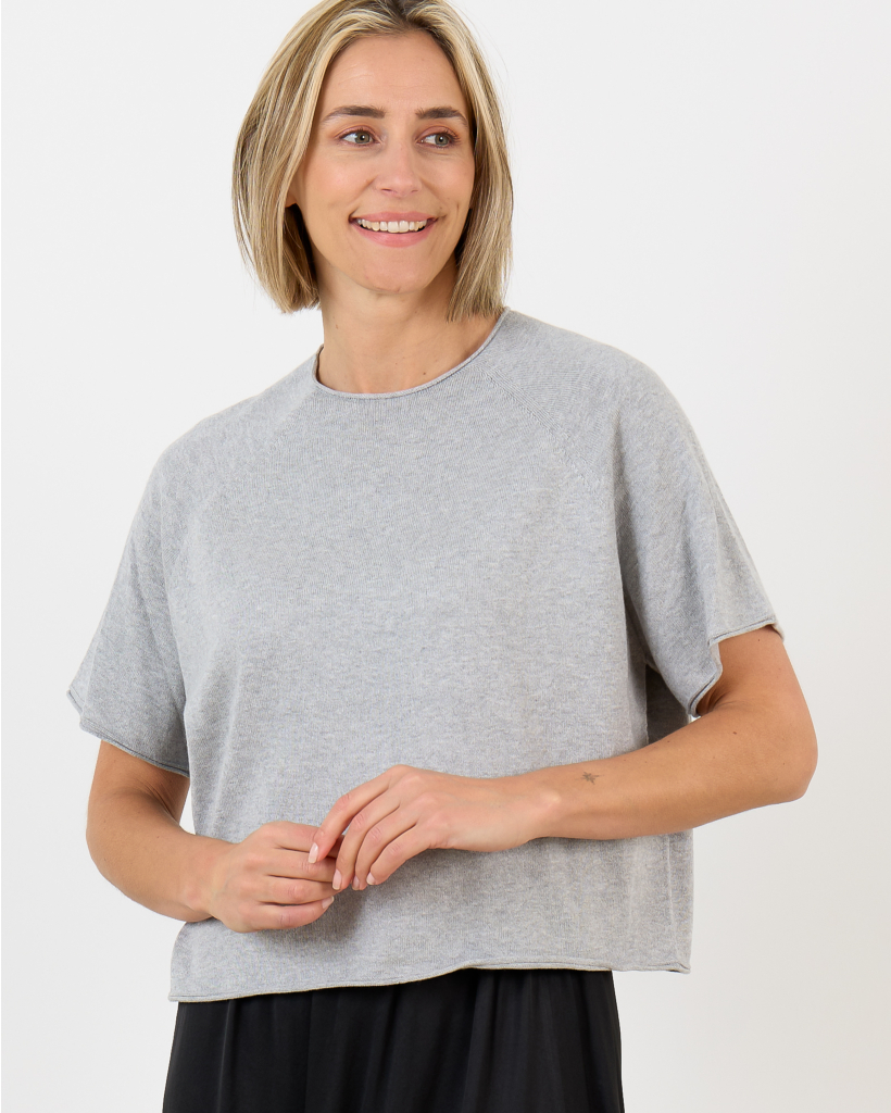 Moeny grey melange pullover