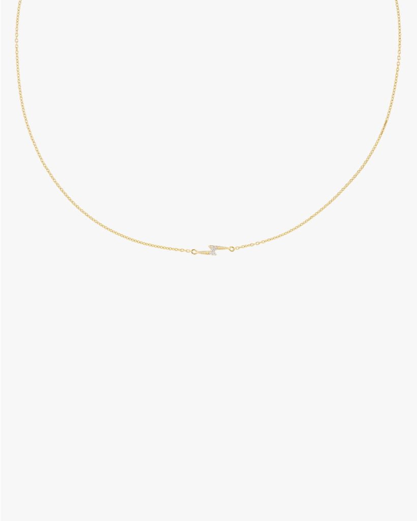 Electric Love Necklace Gold Plated