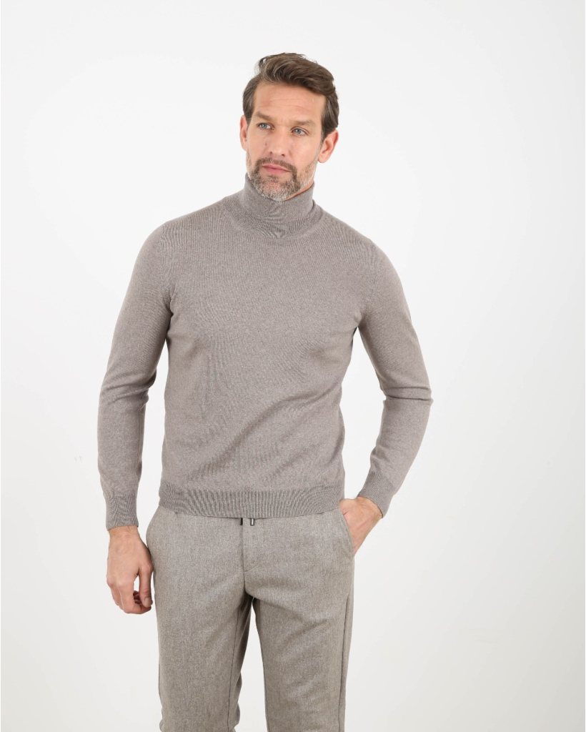 Taupe turtleneck
