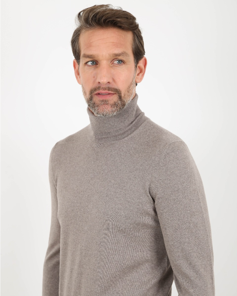 Taupe turtleneck
