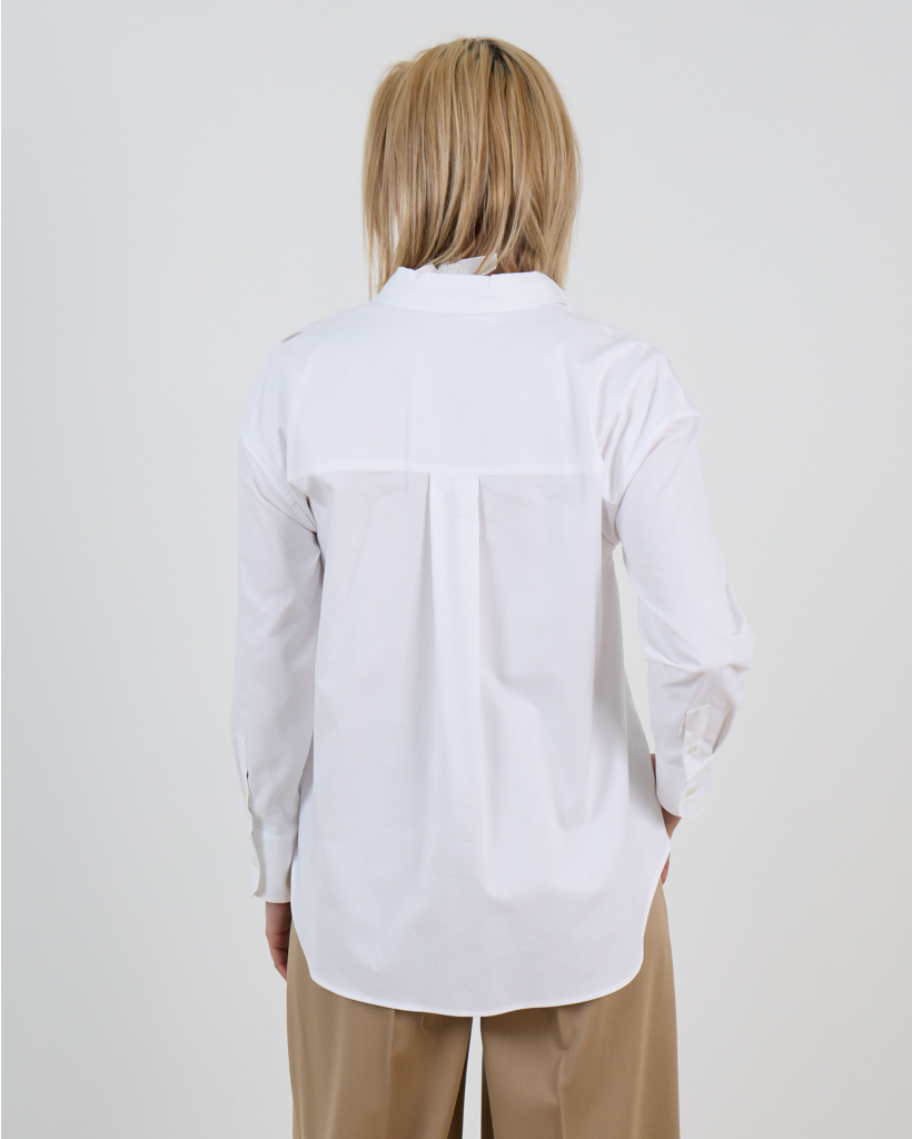 White Cotton Oxford Shirt