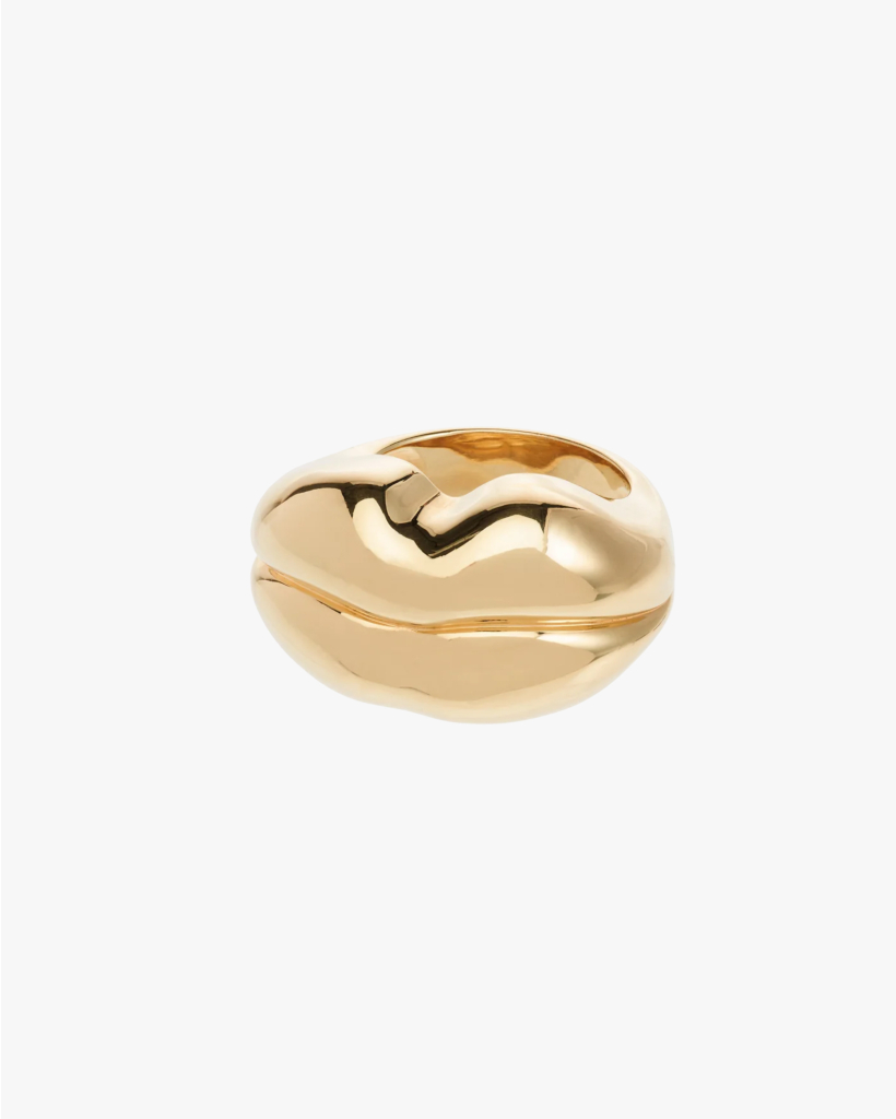 Bisou Ring Gold Plated