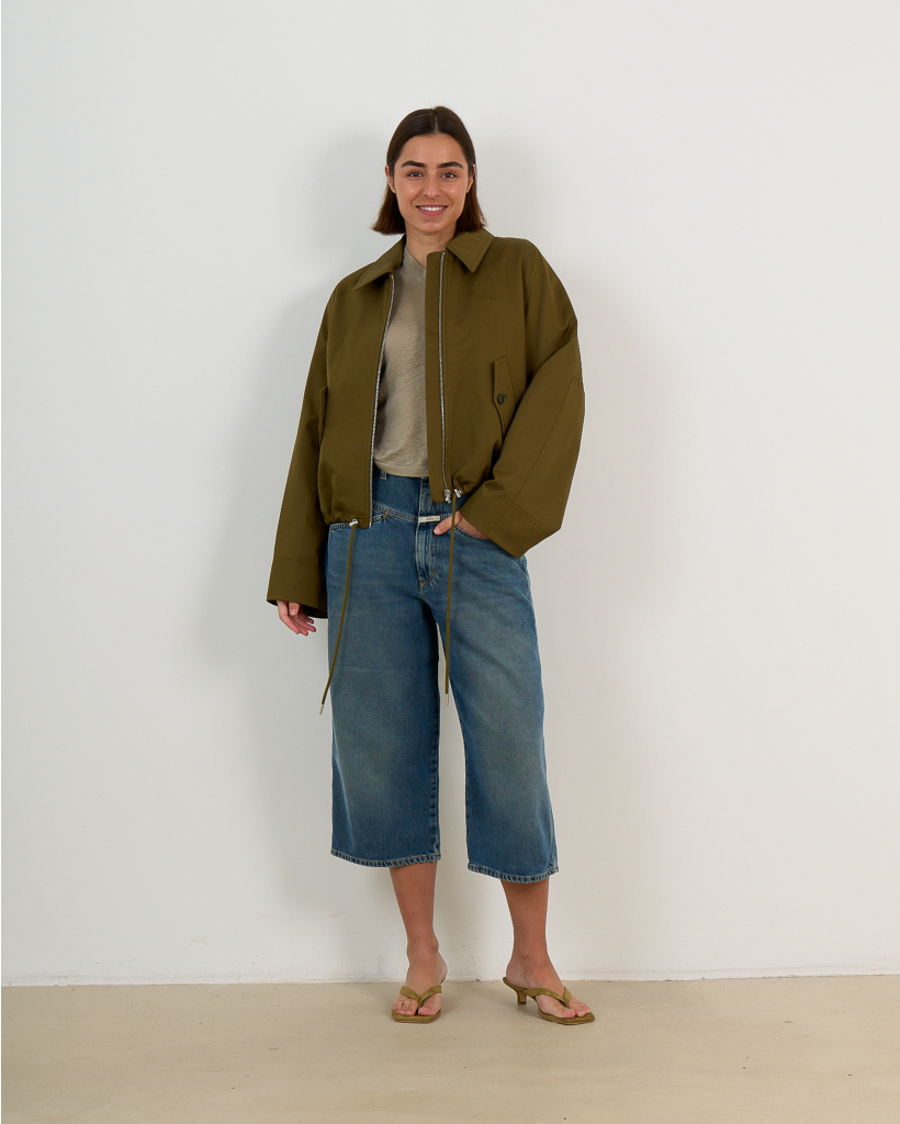 Baggy Jean Shorts Dark Blue