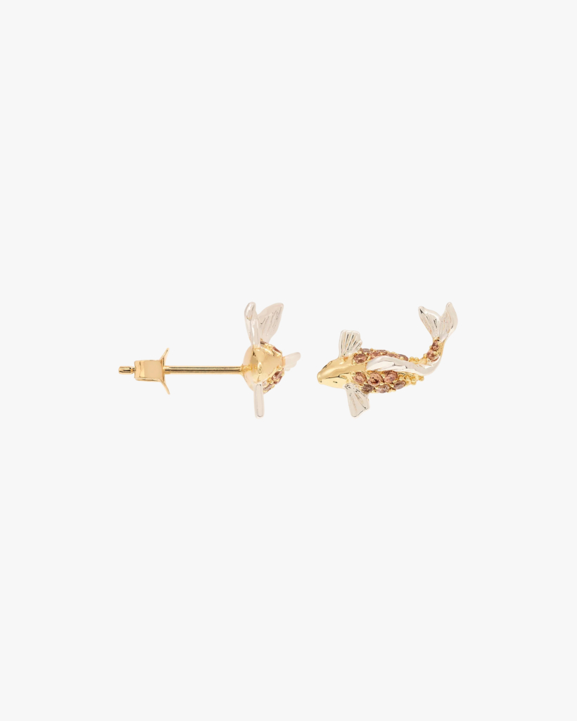 Single Pescare Earring - Gold Plated