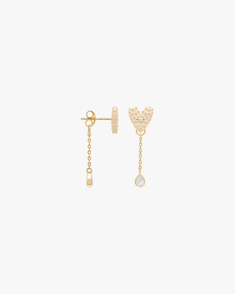 Single Dolce Chain Gold-Plated Earring