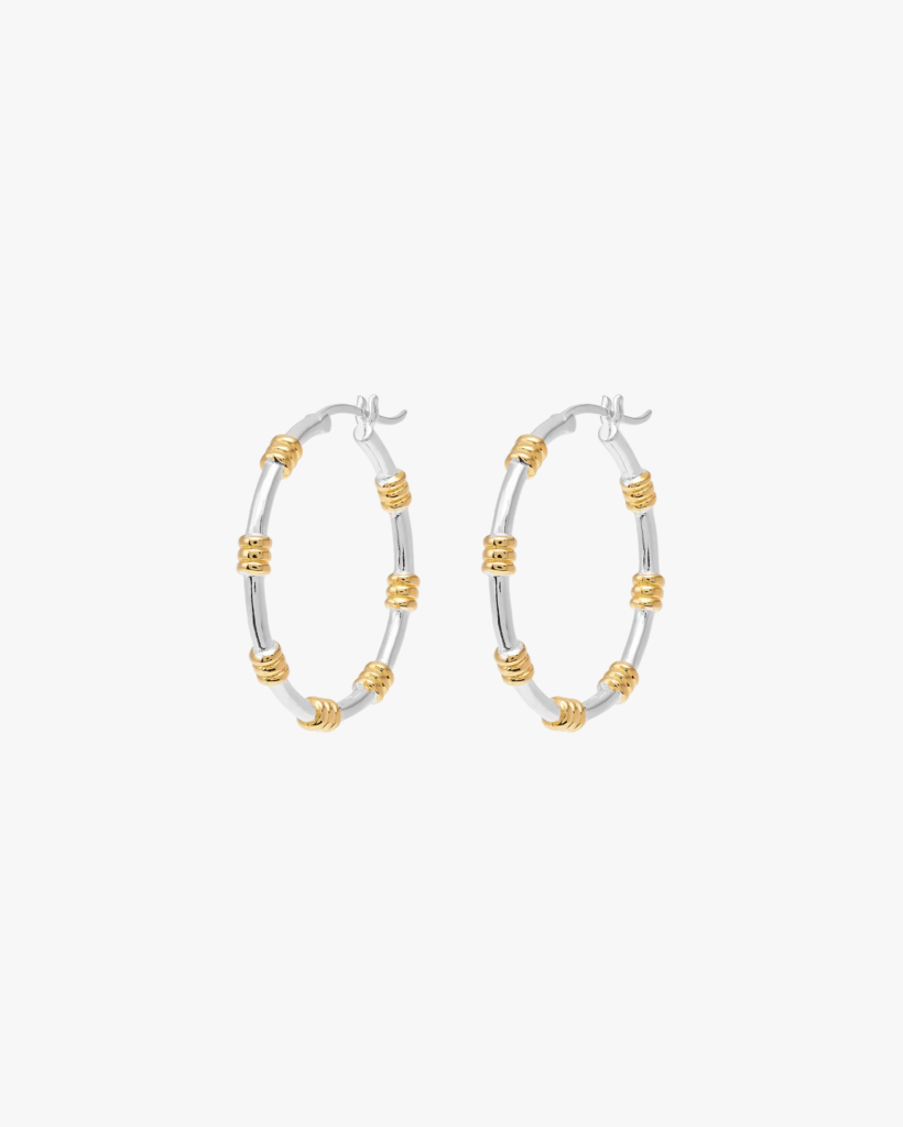 Silver Dual Hoop Earrings