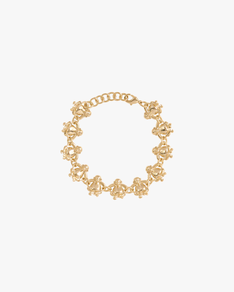 Gold-Plated Monkey Loop Bracelet