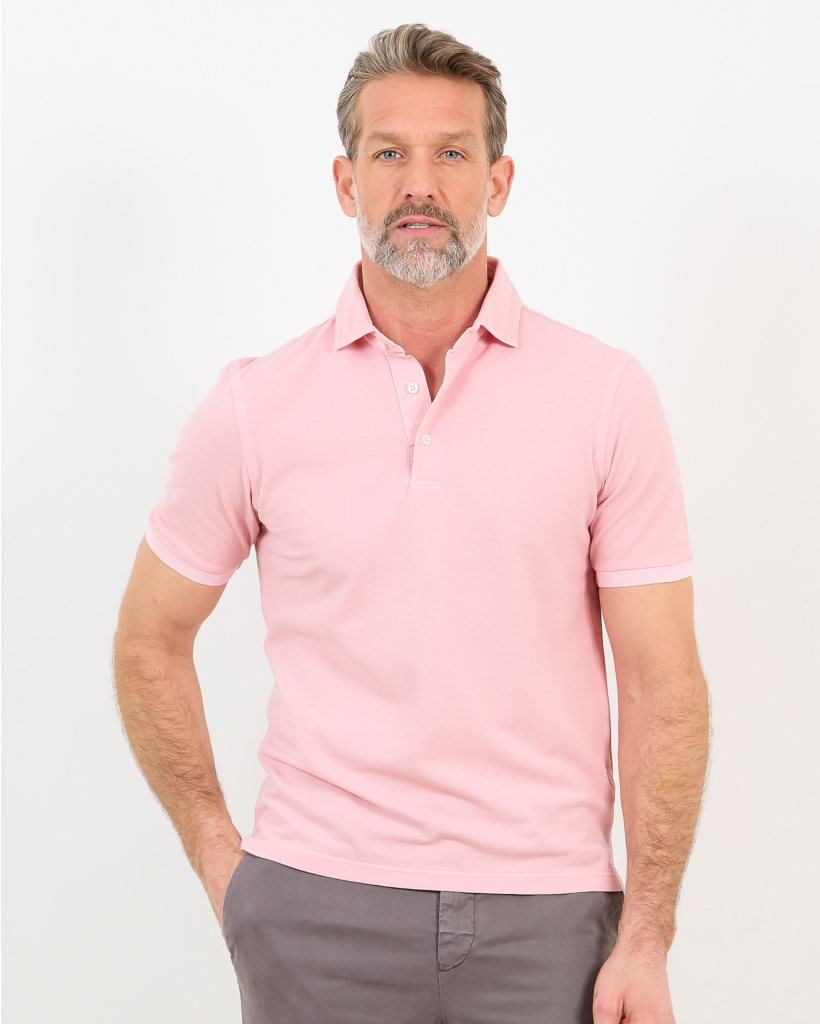Pique Polo Shirt Pink