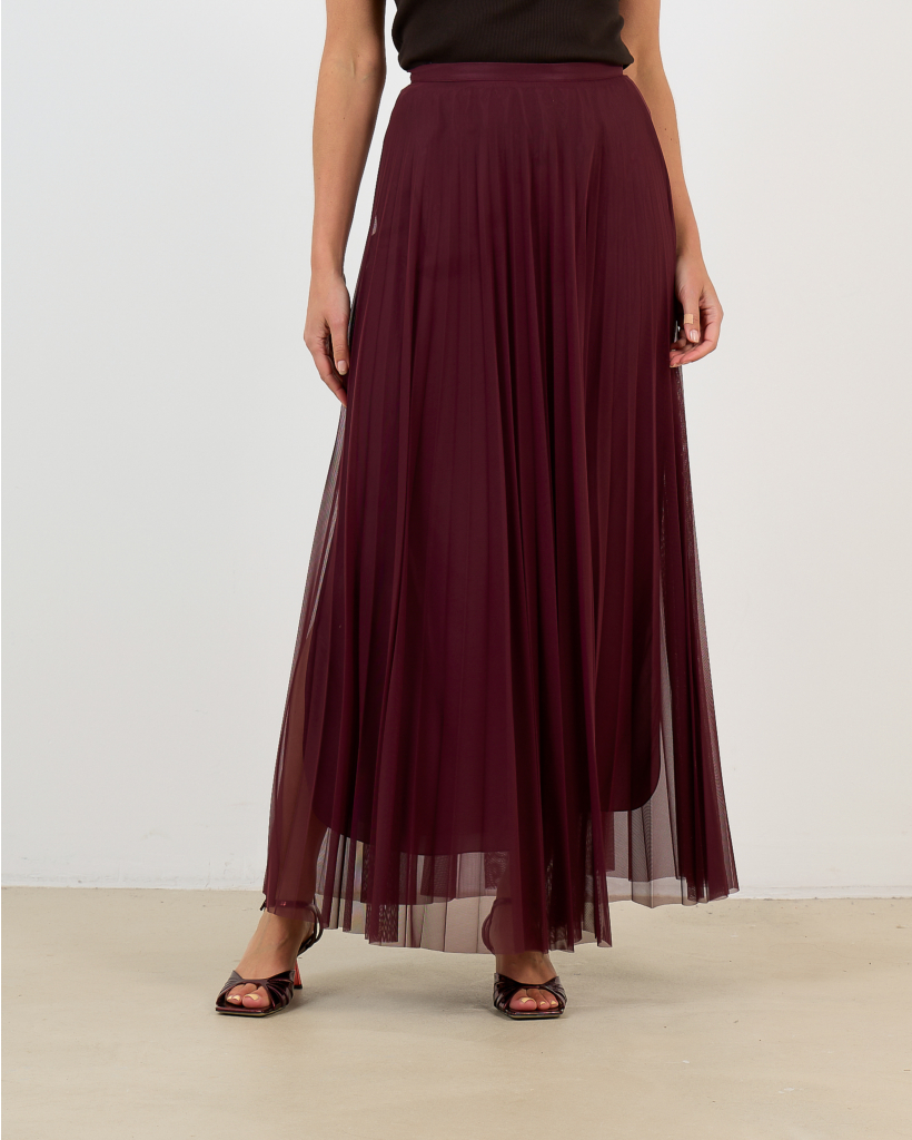 Ruby Midi Skirt Burgundy
