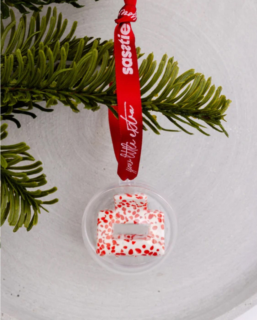 Christmas Hair Clip - Lib Cherry Dott