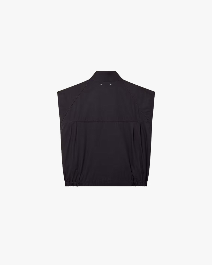 Navy Bodywarmer with Zipper and Collar