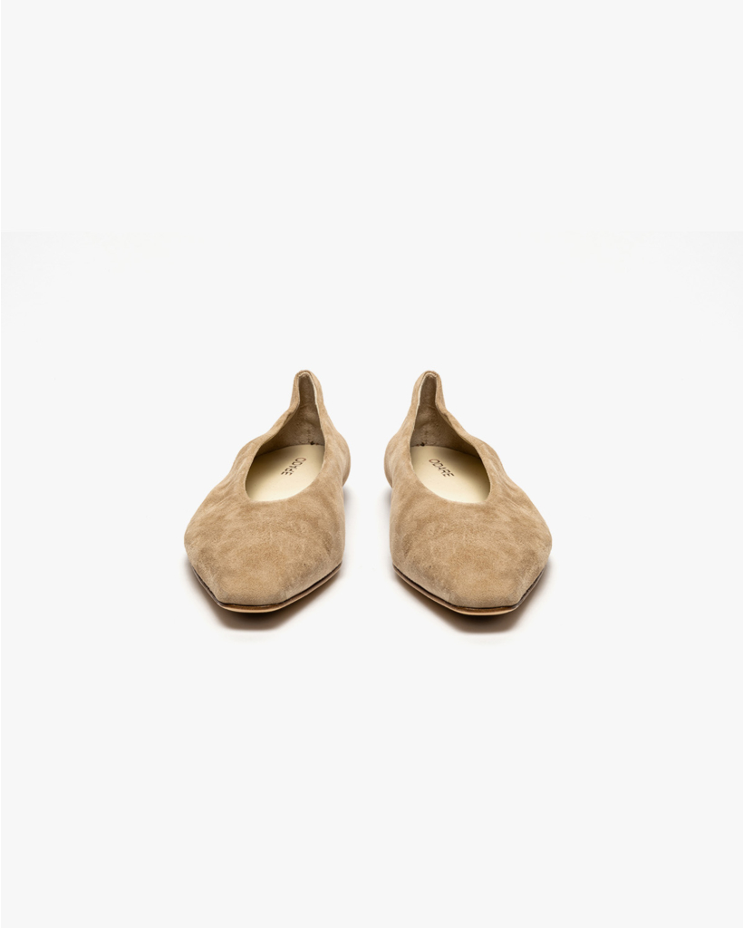 Bilbao Suede Ballerinas Taupe