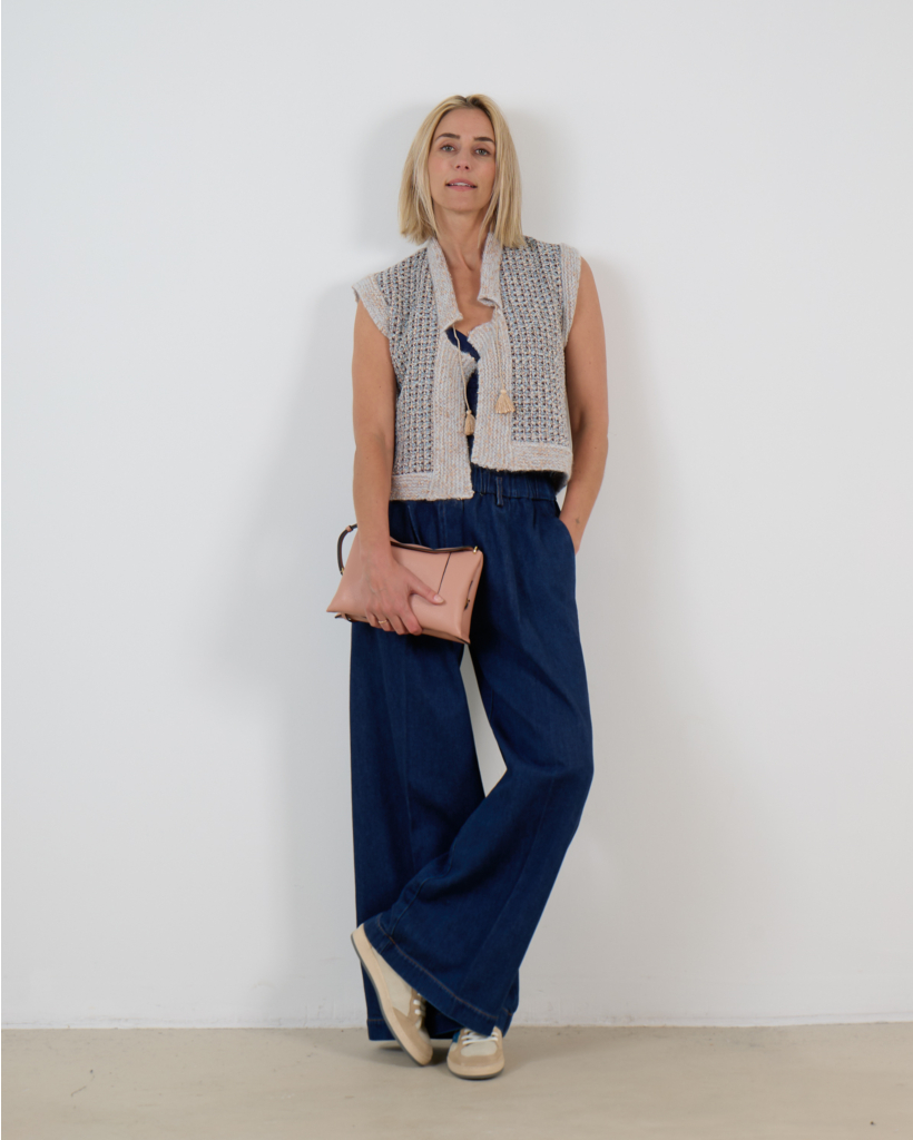 Blue Tweed Waistcoat