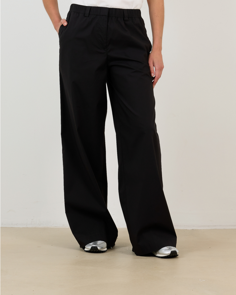 Black Regular-Fit Trousers