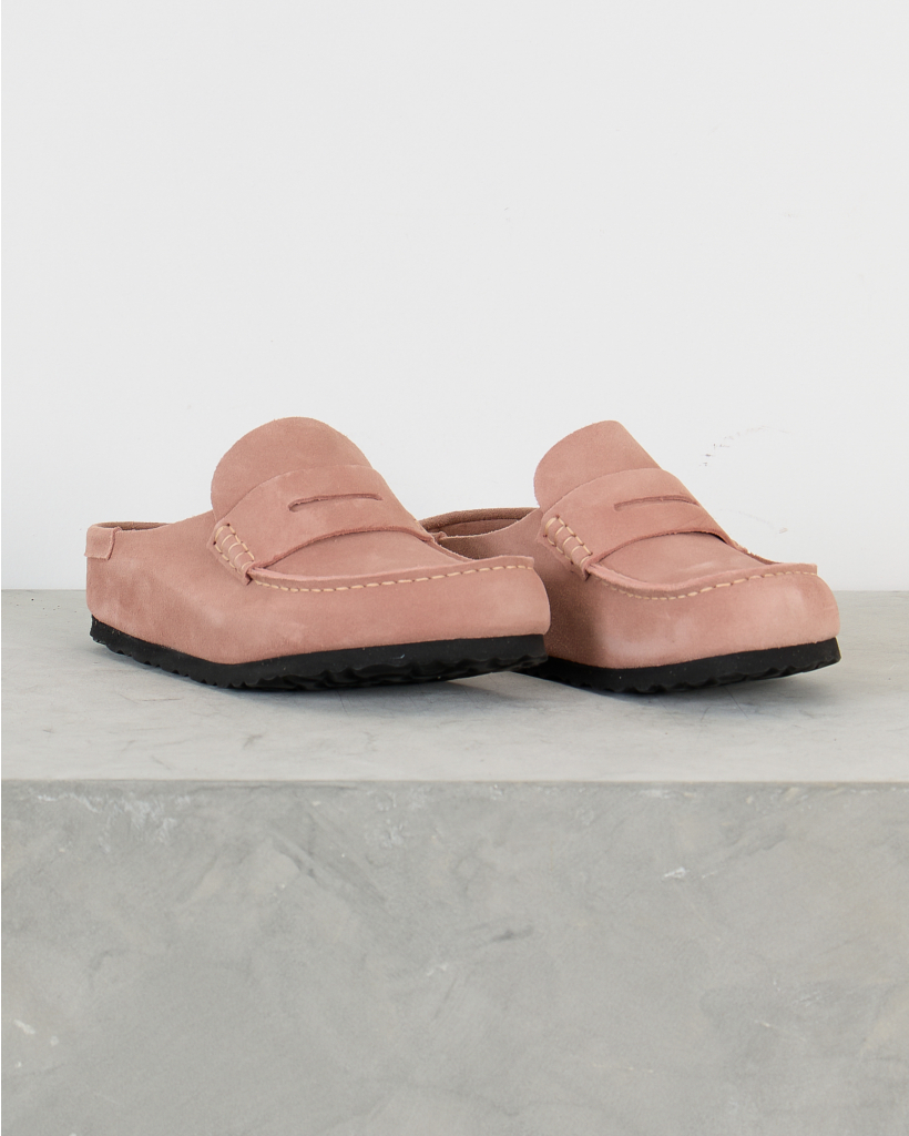 Naples Wrapped Suede Clogs Pink Clay