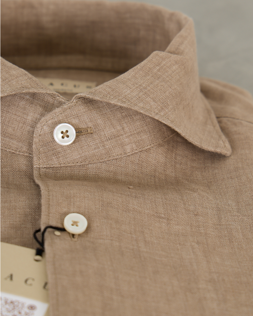 casual shirt LM 016 hazelnut