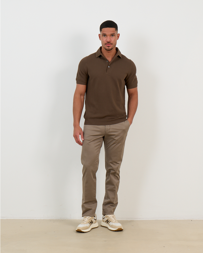 Taupe Cotton Trousers