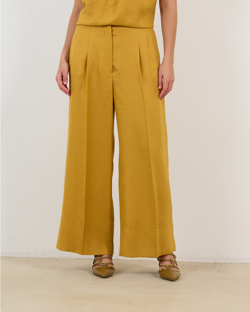 Eva Trousers Ochre Yellow