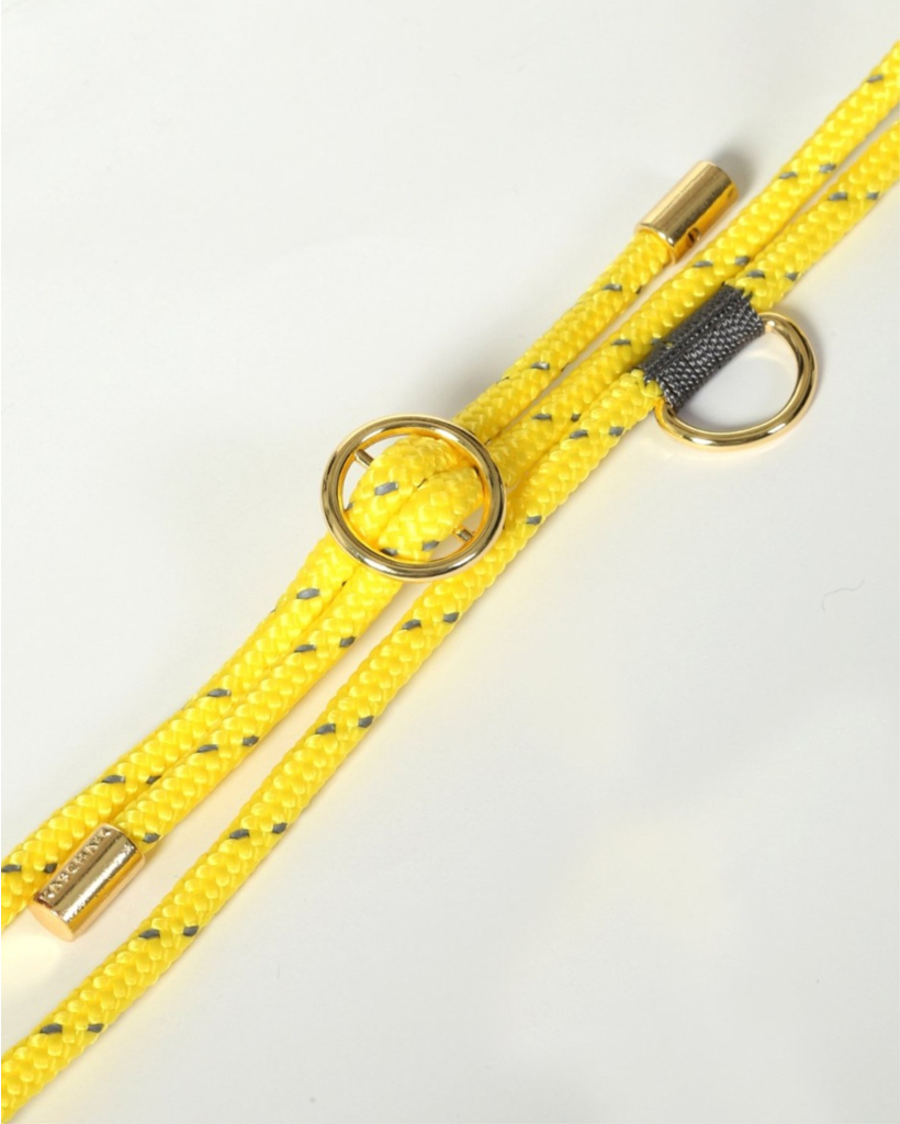 Yellow gold telephone cord