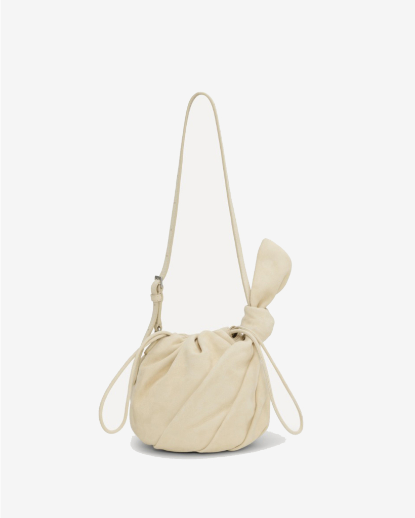 The Bon Bon Bag Cream Suede