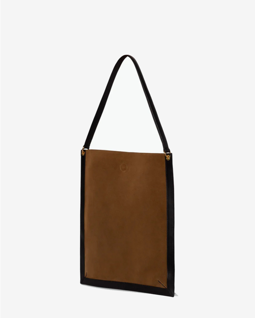 Penny Tote Tobacco Suede / Black