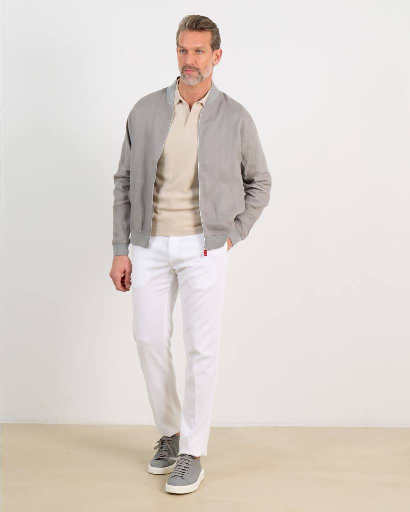 Beige Short-Sleeve Polo