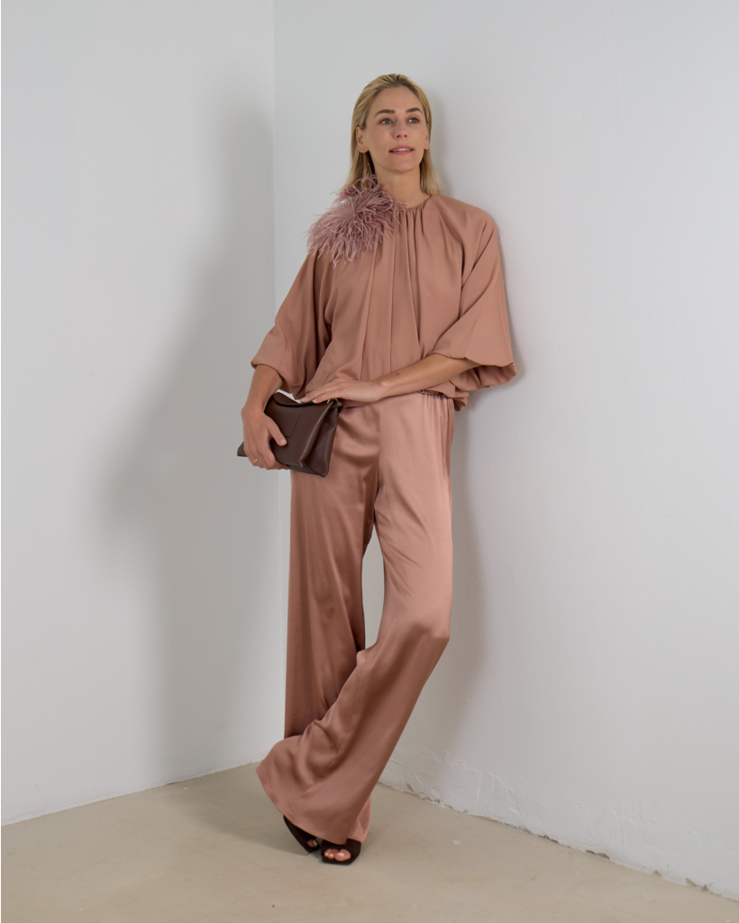 Epicea Satin Trousers Pink