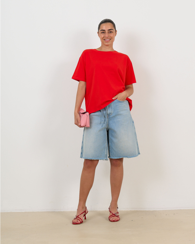 Fizvalley Oversized Red T-shirt
