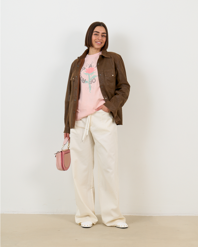 Havana Suede Blouse Donker Bruin