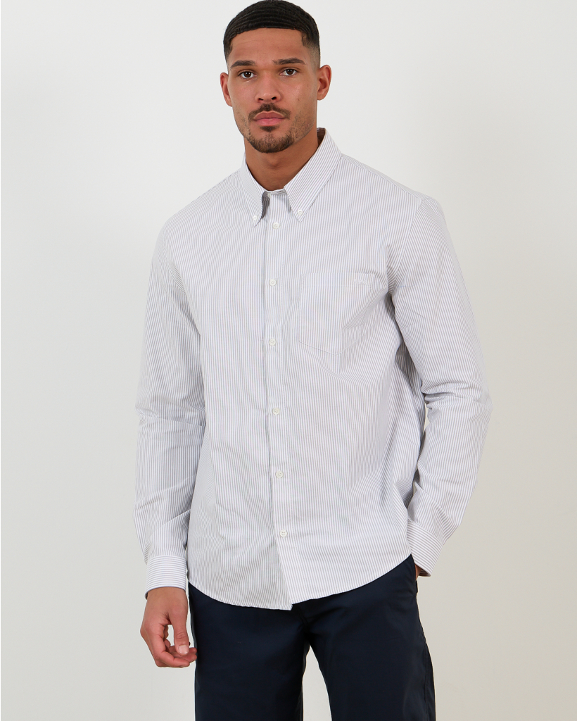 Casual Shirt Striped Grey