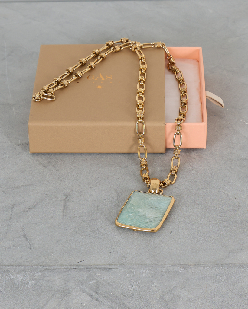 Aura Long Amazonite Necklace