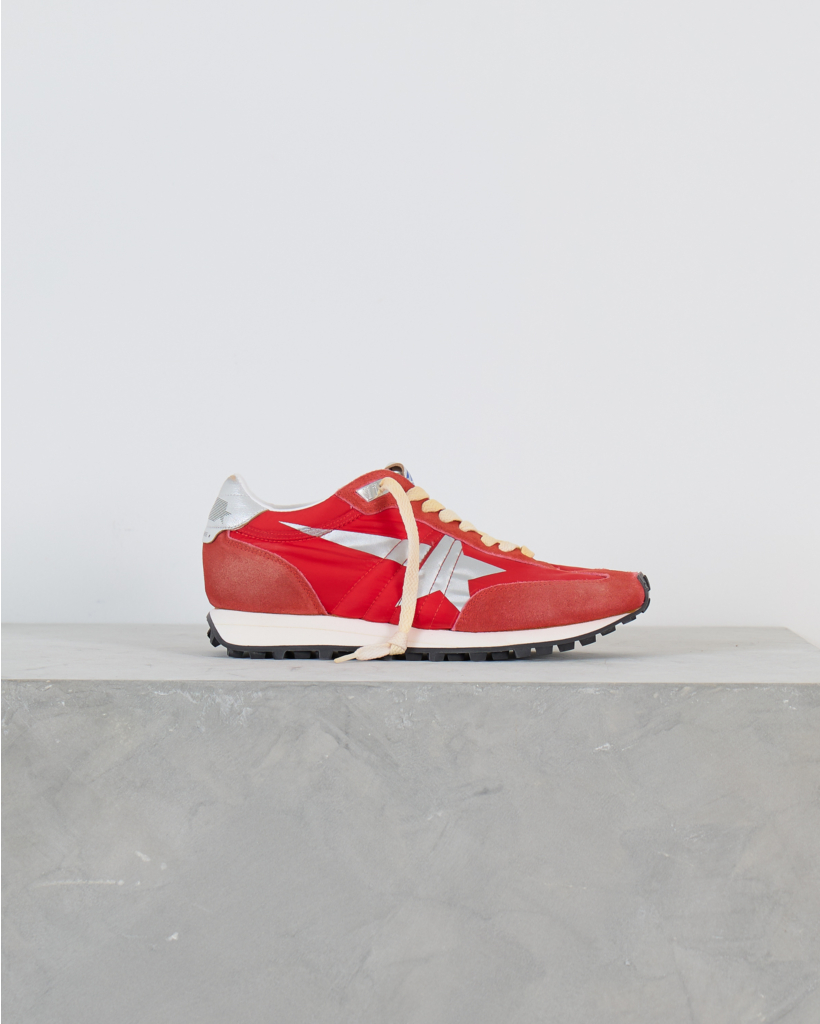Running Marathon M77 Sneaker Nylon Red Silver