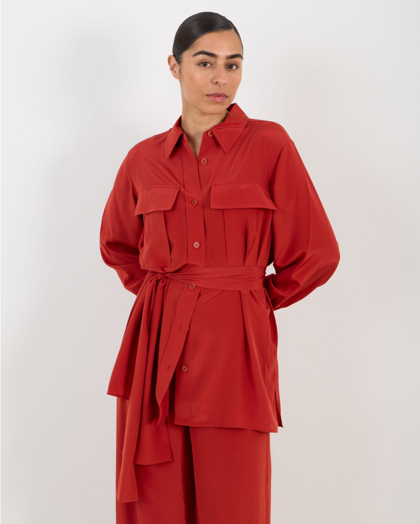 Yas silk crepe blouse Spice