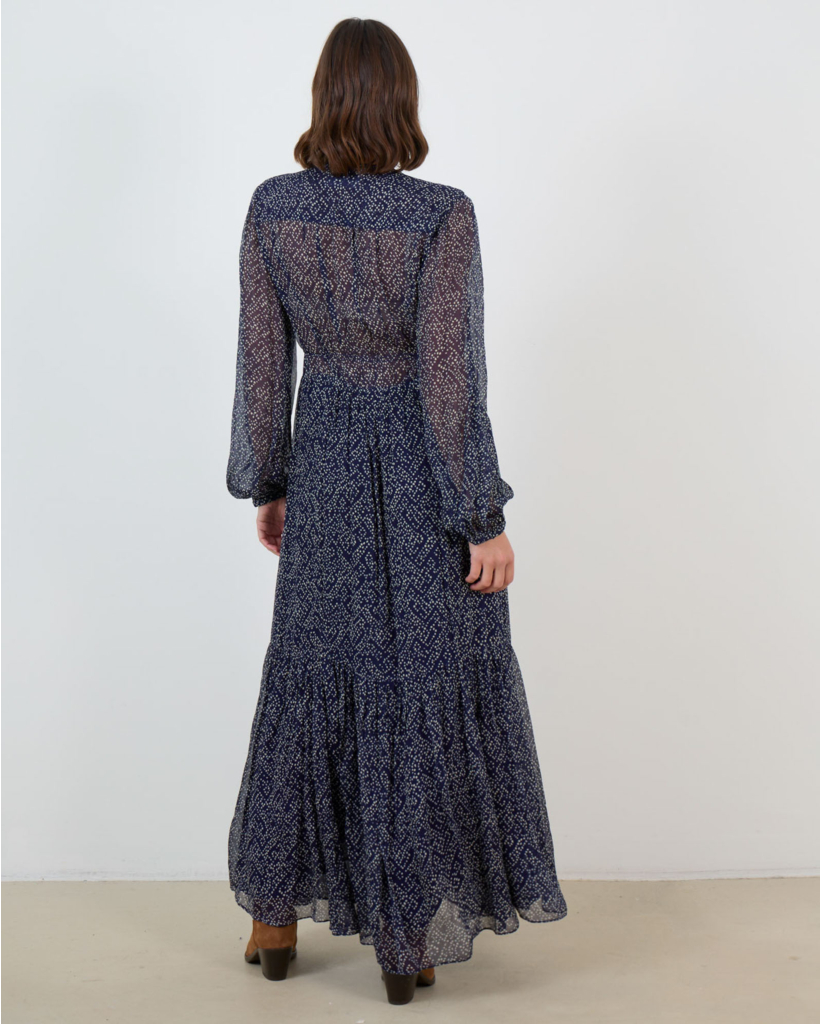 Briane Chiffon Maxi Dress Midnight