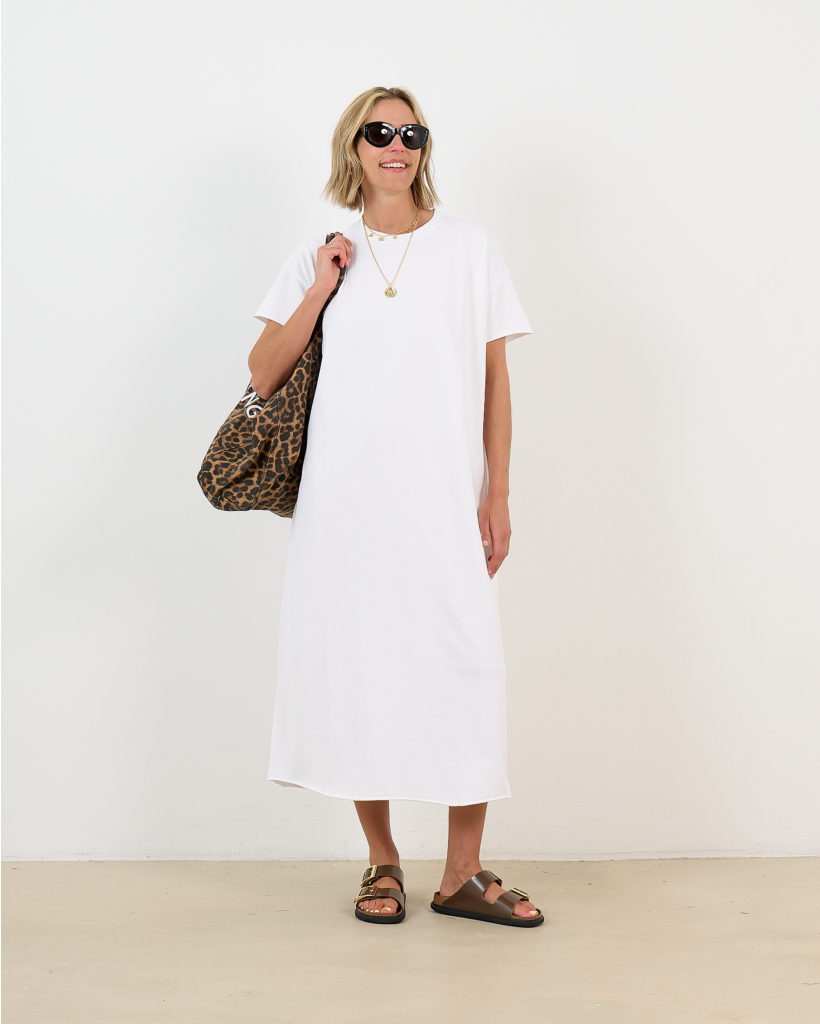 Gigi Maxi T-shirt Dress White