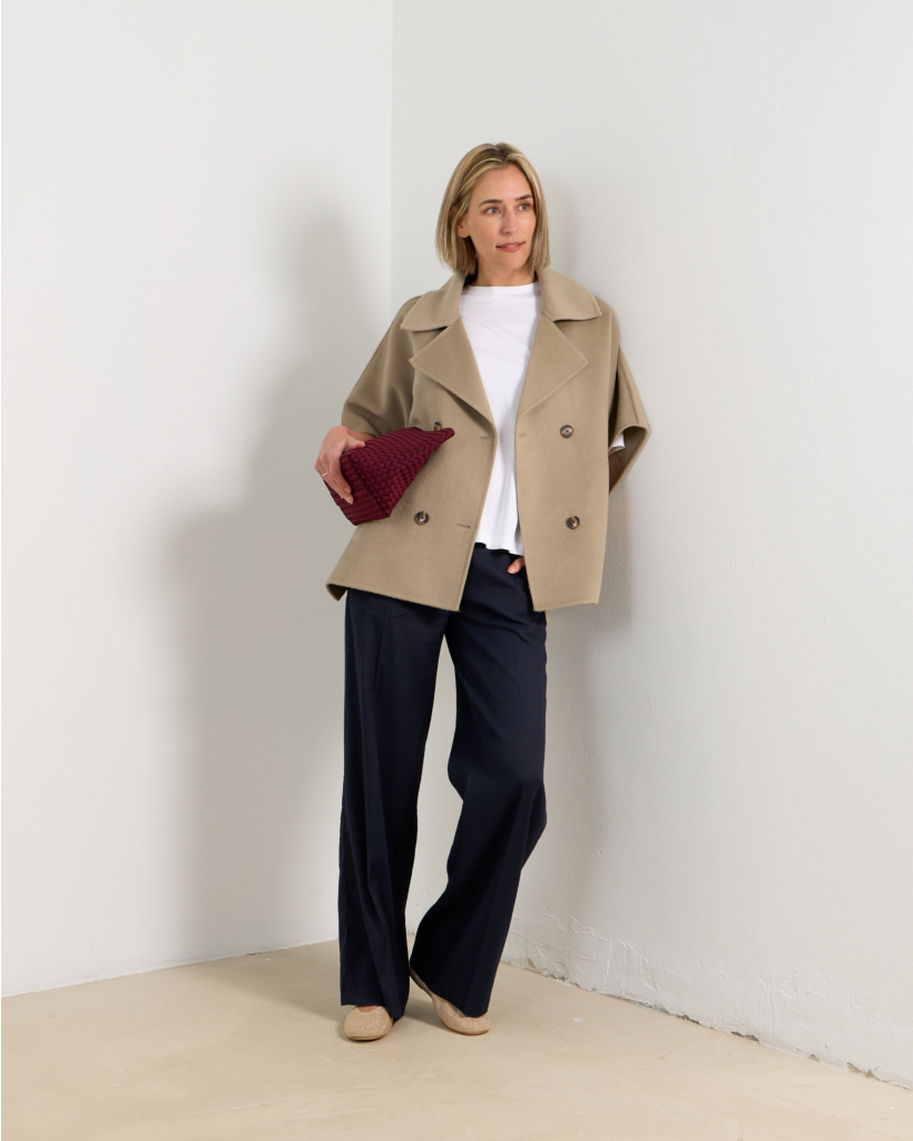 Women's regular fit trousers 487 navy