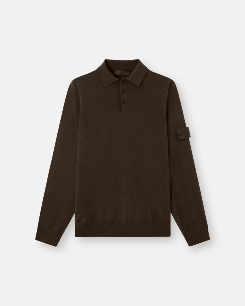 Ghost Polo Long Sleeve Dark Brown