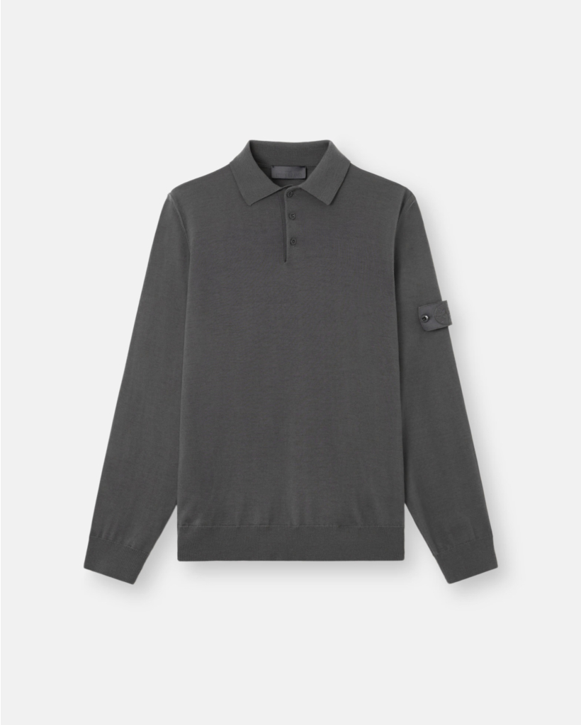 Ghost Polo Long Sleeve Dark Grey