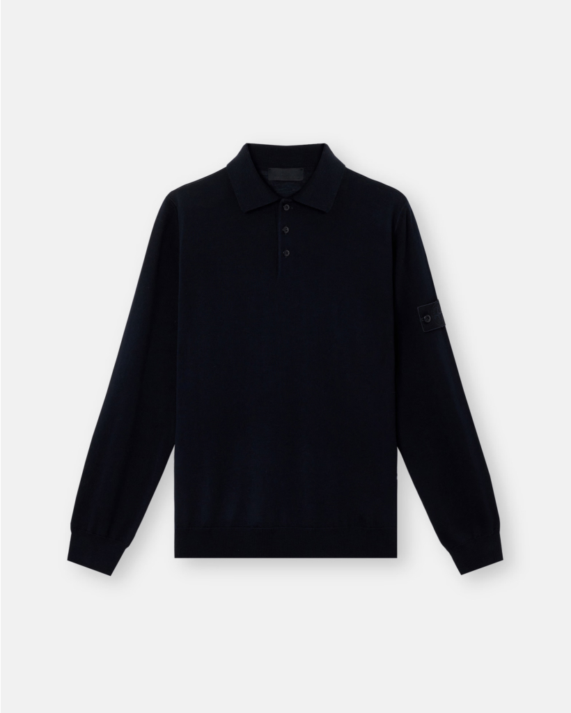 5100076 Ghost Polo Pullover Long Sleeve Navy Blue