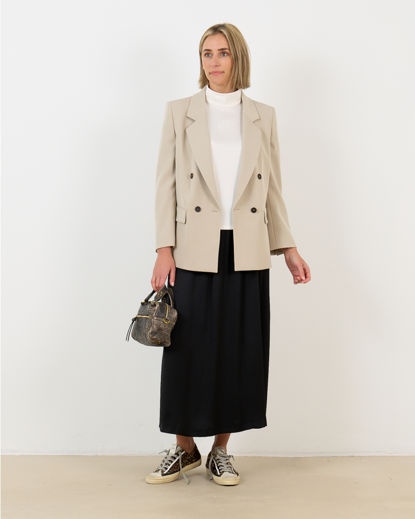 Idonea black midi skirt