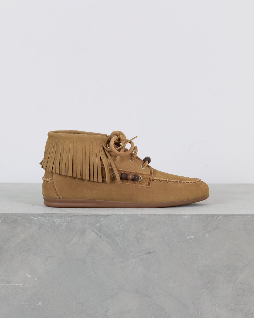 Native High Loafer with Beads, Tan