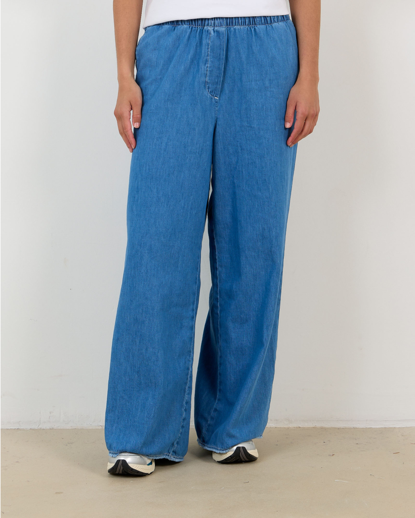 Izeway Denim Trousers with Logo - Blue